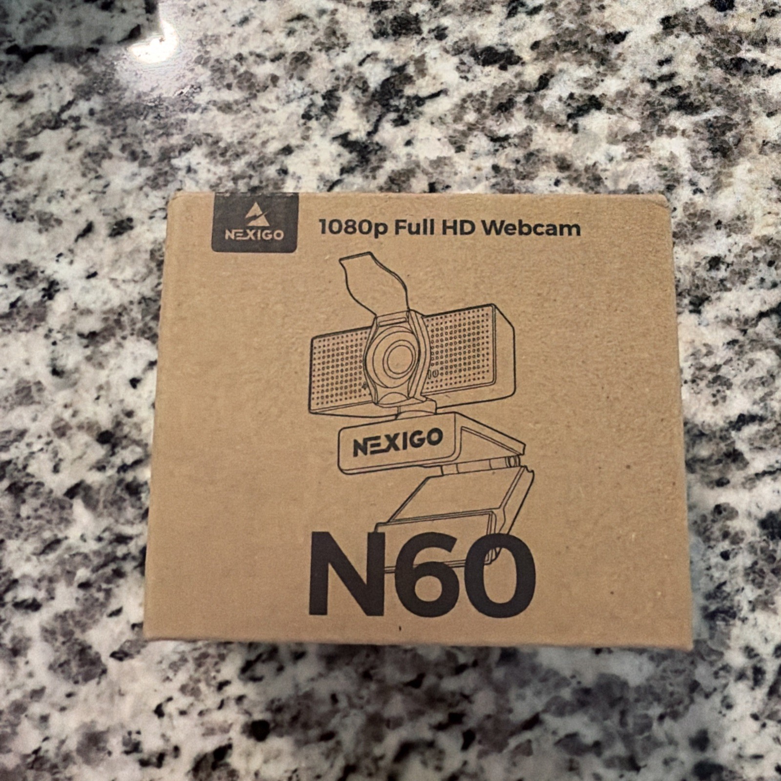 NexiGo N60 1080P HD Webcam w/ Microphone & Privacy Cover New In Box
