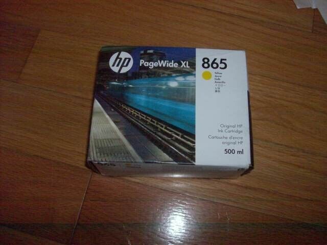 2022 GENUINE HP 3ED84A 865 500ml Yellow Cartridge PageWide XL 4200 4700 5200 NEW