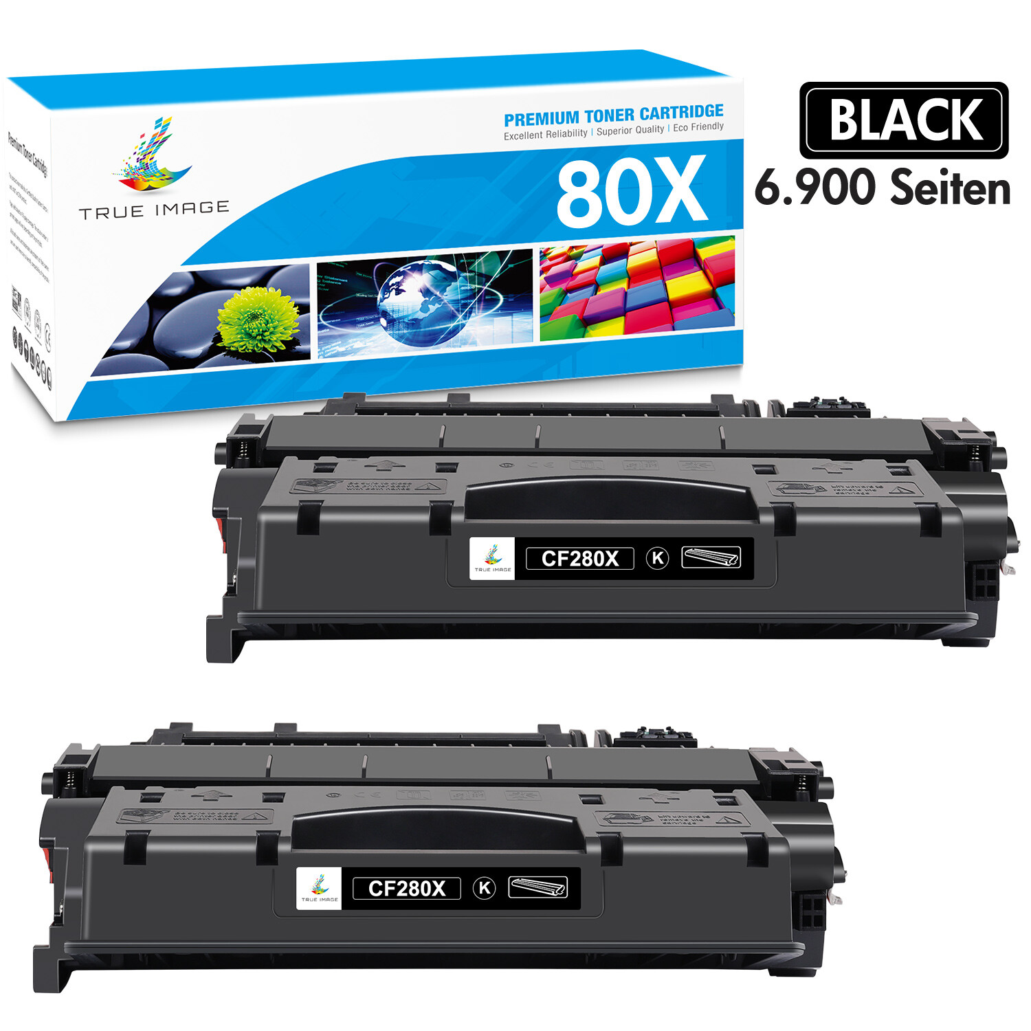 1-4PK CF280A CF280X Toner Cartridge for HP LaserJet M401n M401d M425dn M401dn