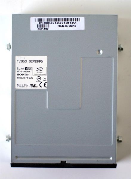 Fdd 1.44mb mpf920 t/b53 apr2006, cn-0dd131-12391 rev a00 black