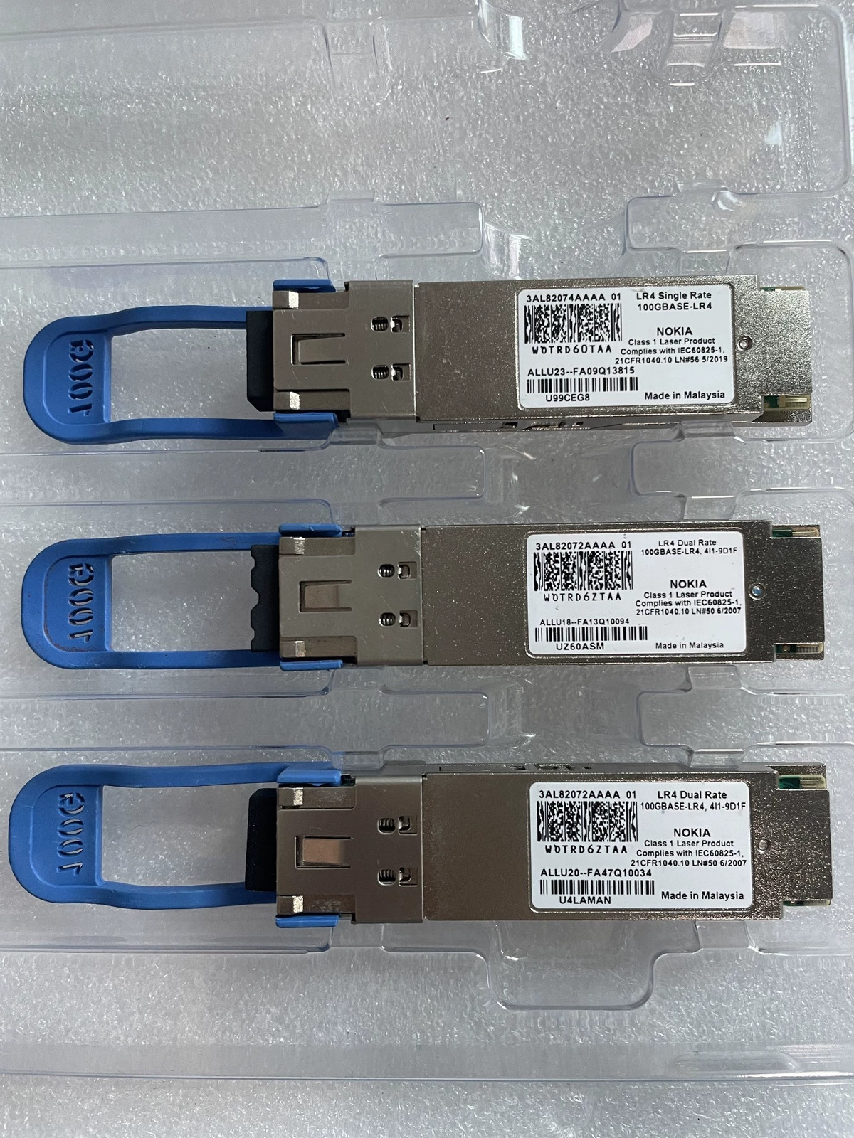1PCS NOKIA 3AL82072AAAA 01 QSFP28 100GBASE-LR4/OTU4 Dual Rate 10km SMF