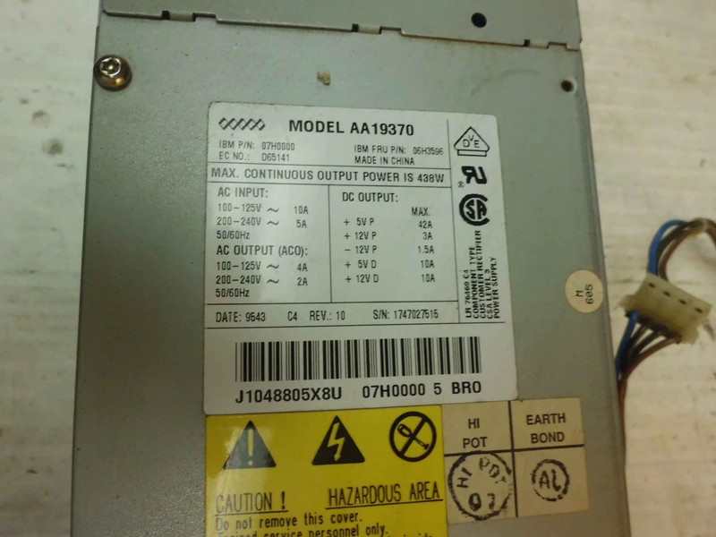 06H3596 ibm 434W power supply for pc server 500 8641