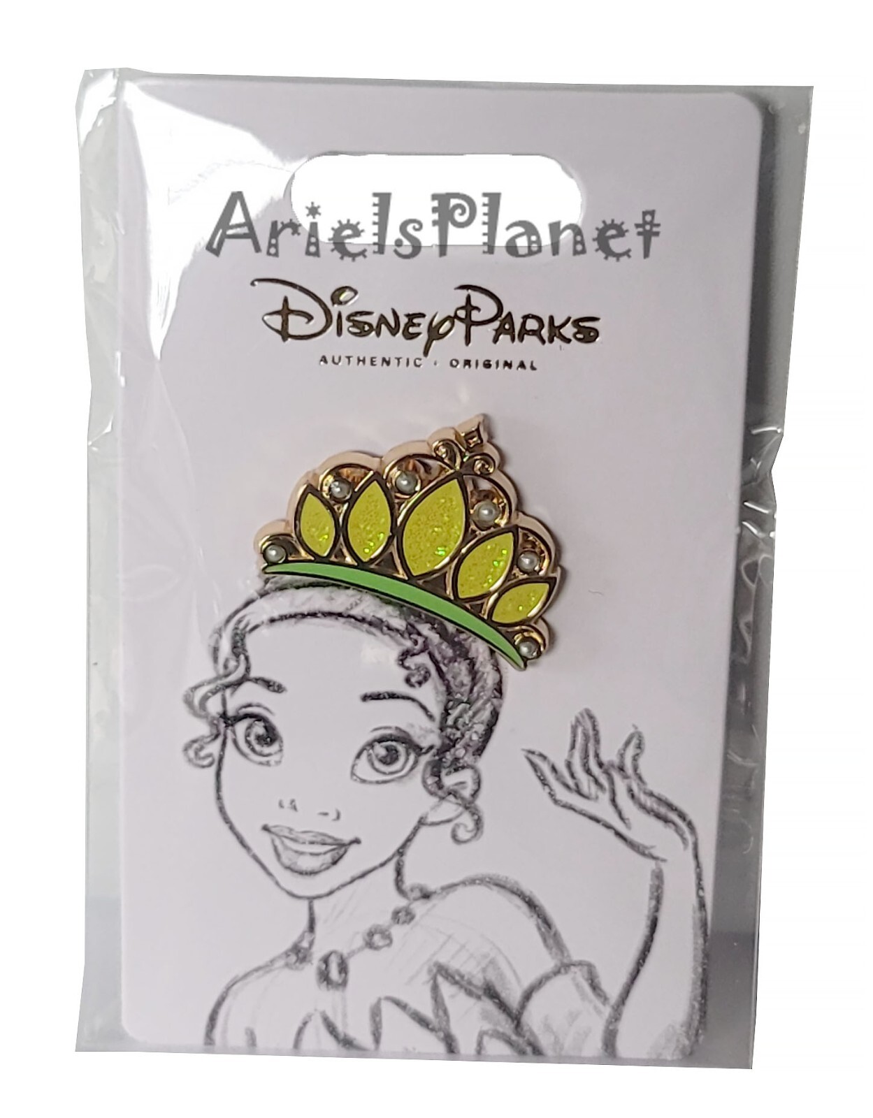 Disney Parks Princess & The Frog Princess Tiana Tiara Crown Pin