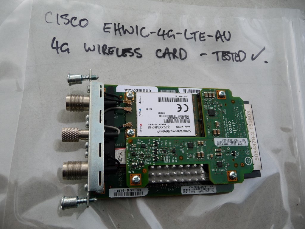 AU SELLER CISCO EHWIC-4G-LTE-AU 4G Wireless WAN Module Card - TESTED