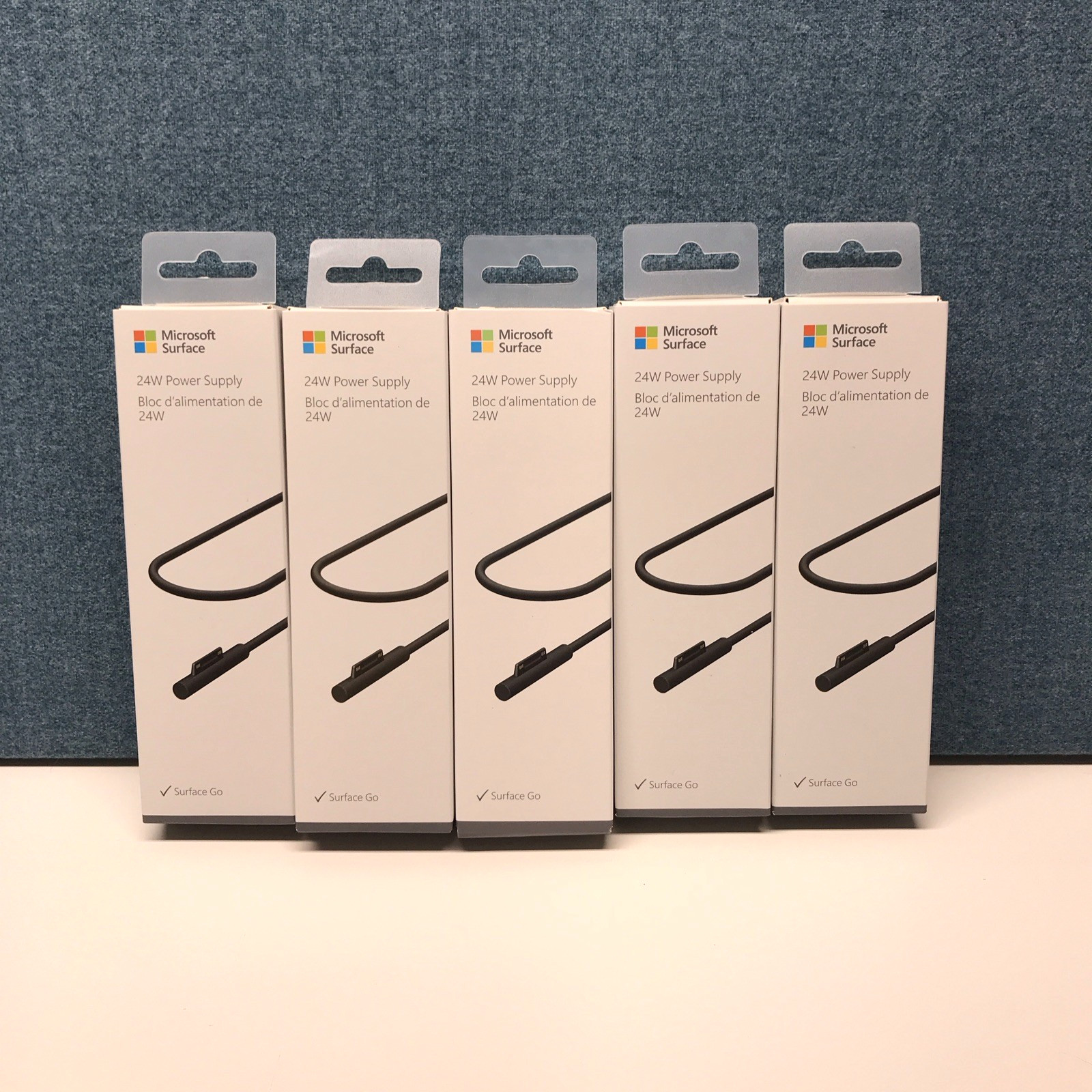 (LOT OF 5)   Microsoft Surface 24w Power Supply Adapter #LAC-00001