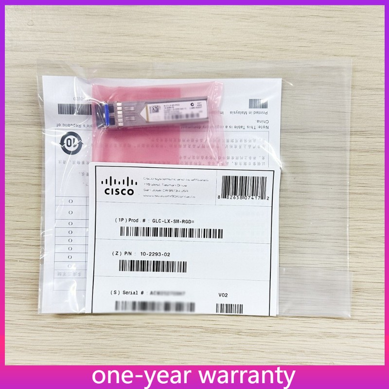 GLC-LX-SM-RGD 1000BASE-LX/LH SFP, 1310nm, 10km, SMF Transceiver Module Cisco