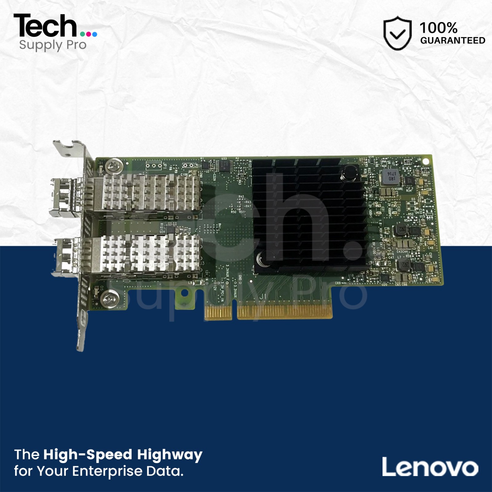 01GR253 Lenovo CX4121A Mellanox ConnectX-4 Dual-Port SFP28 25GB/s Adapter Card