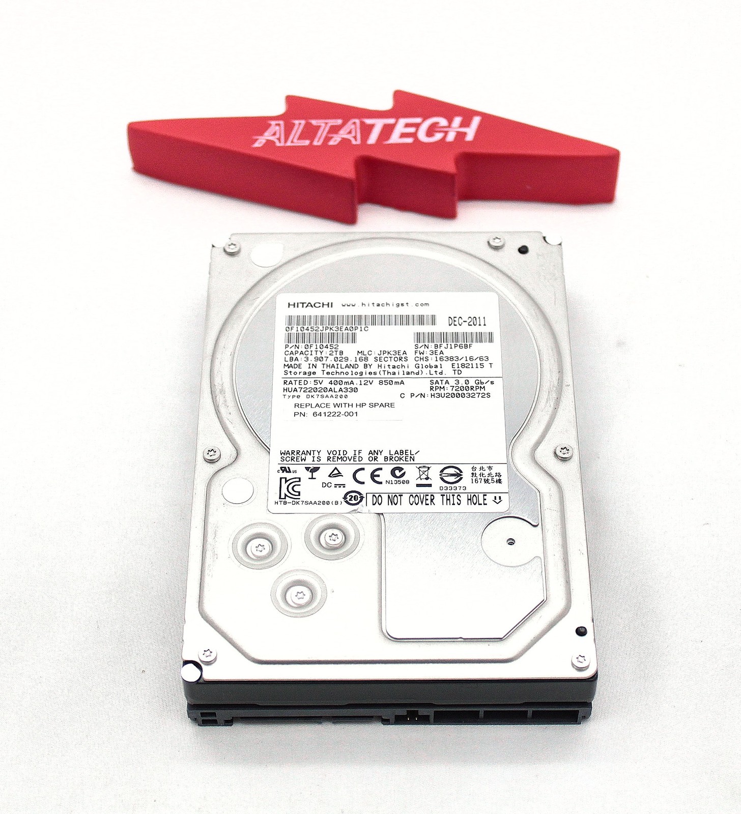 HP 641222-001 3PAR 2TB 7200RPM 3.5 SATA HDD Hard Disk Drive