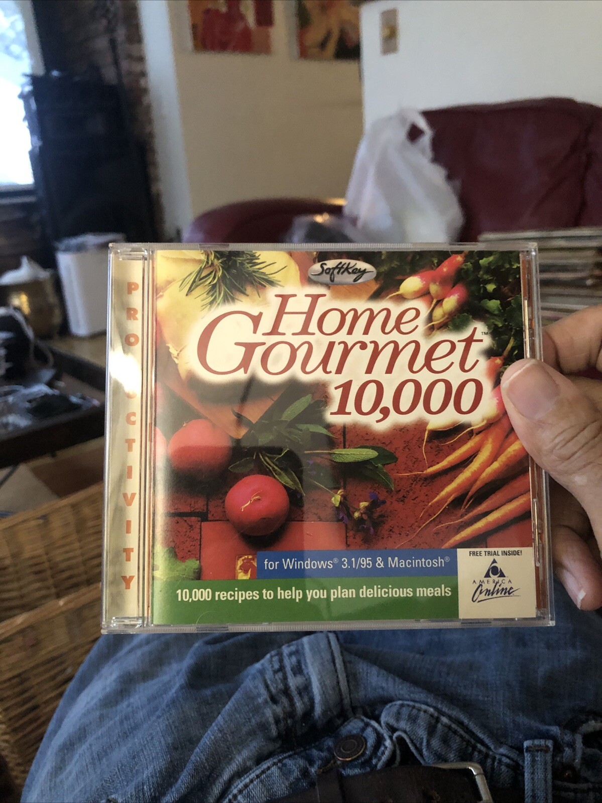 Vintage 1997 Home Gourmet 10,000 Recipe Software PC Windows 3.1 Apple Macintosh