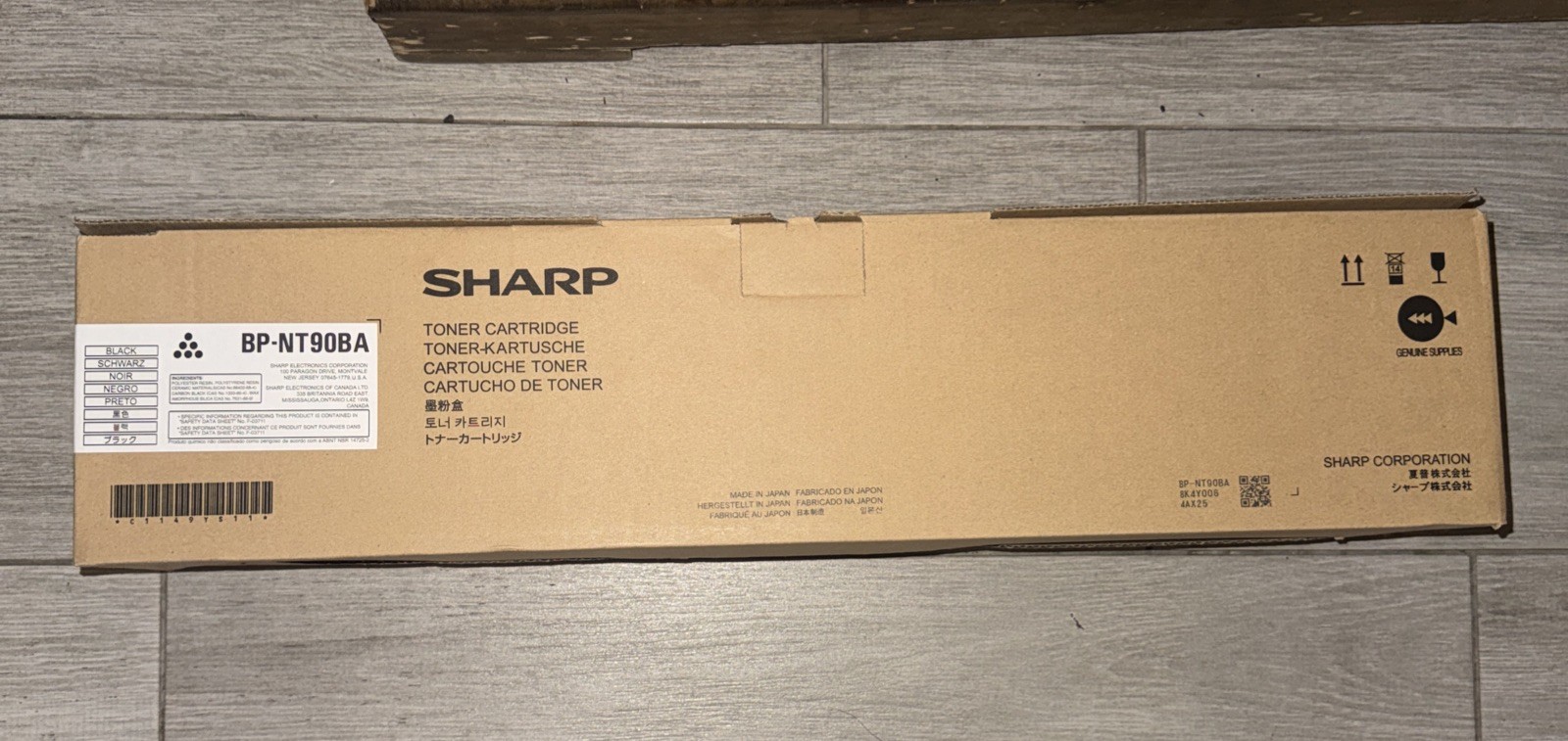 Genuine SHARP BP-NT90 Toner BP-NT90BA Black