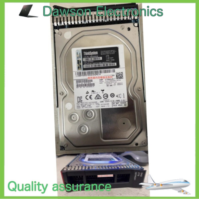 NEW Lenovo ThinkSystem 00YK031 7XB7A00042 2TB 7.2K SAS 12G 3.5" HDD Hard Drive