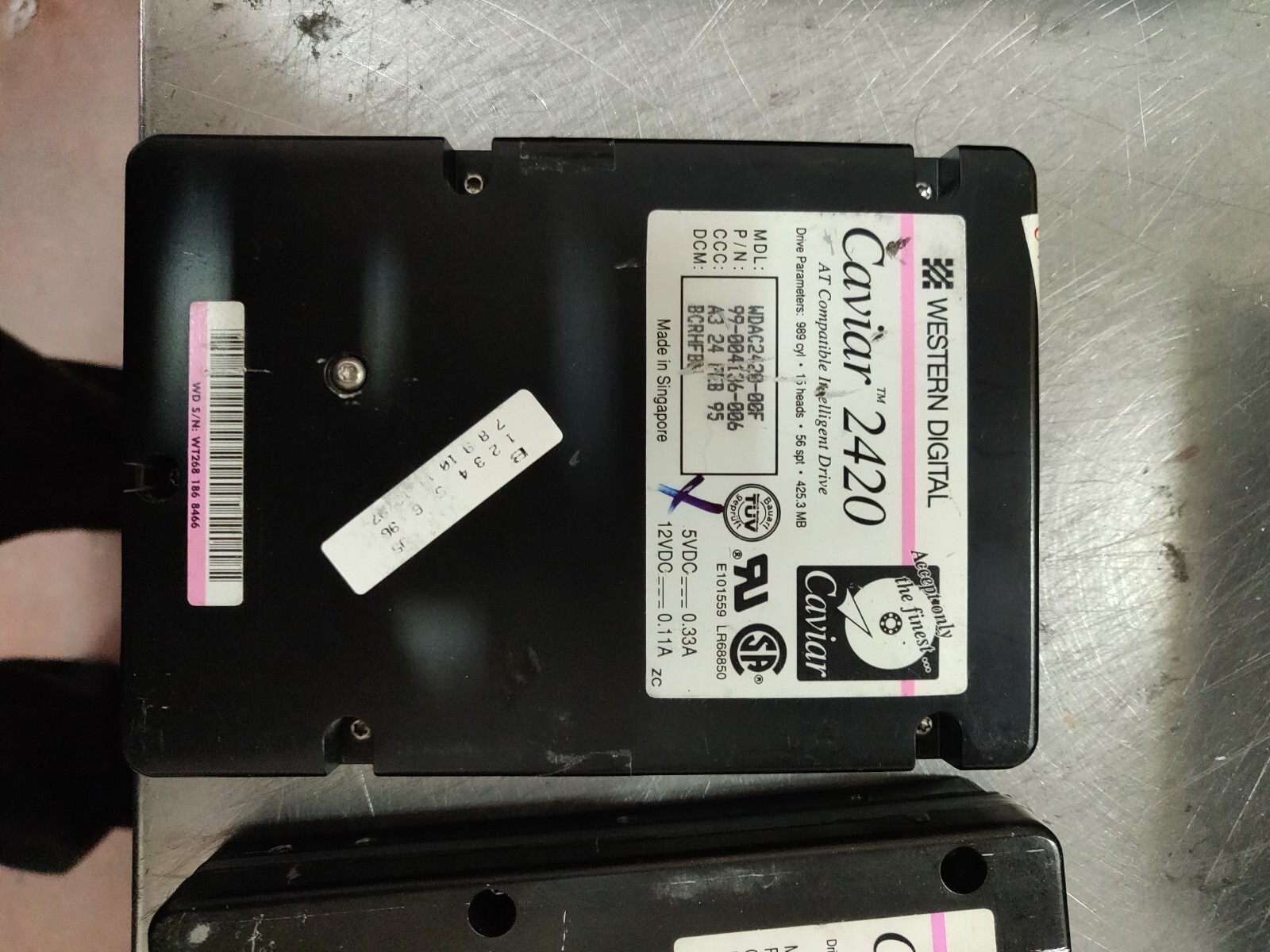 Western Digital WDAC2420-00F Caviar 425MB IDE 3.5" Hard Disk Drive