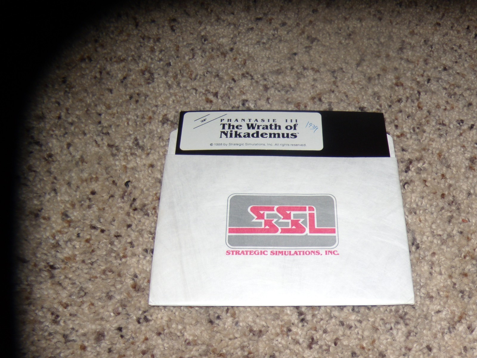 Phantasie III The Wrath of Nikademus IBM PC 5.25" disk 