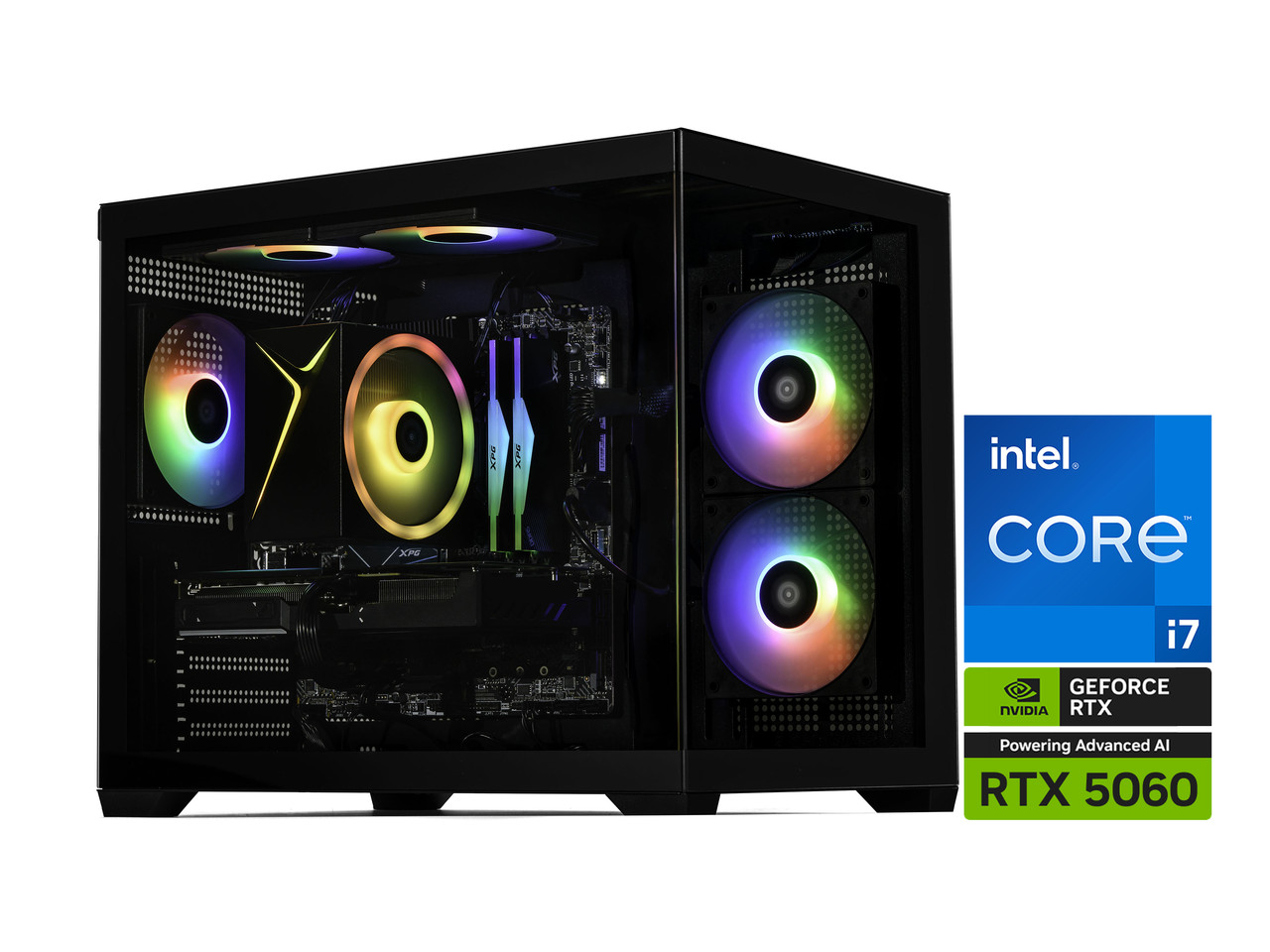 STORMCRAFT Gaming PC Intel SIRIUS Core i7-14700F NVIDIA GeForce RTX 5060- AI Pow