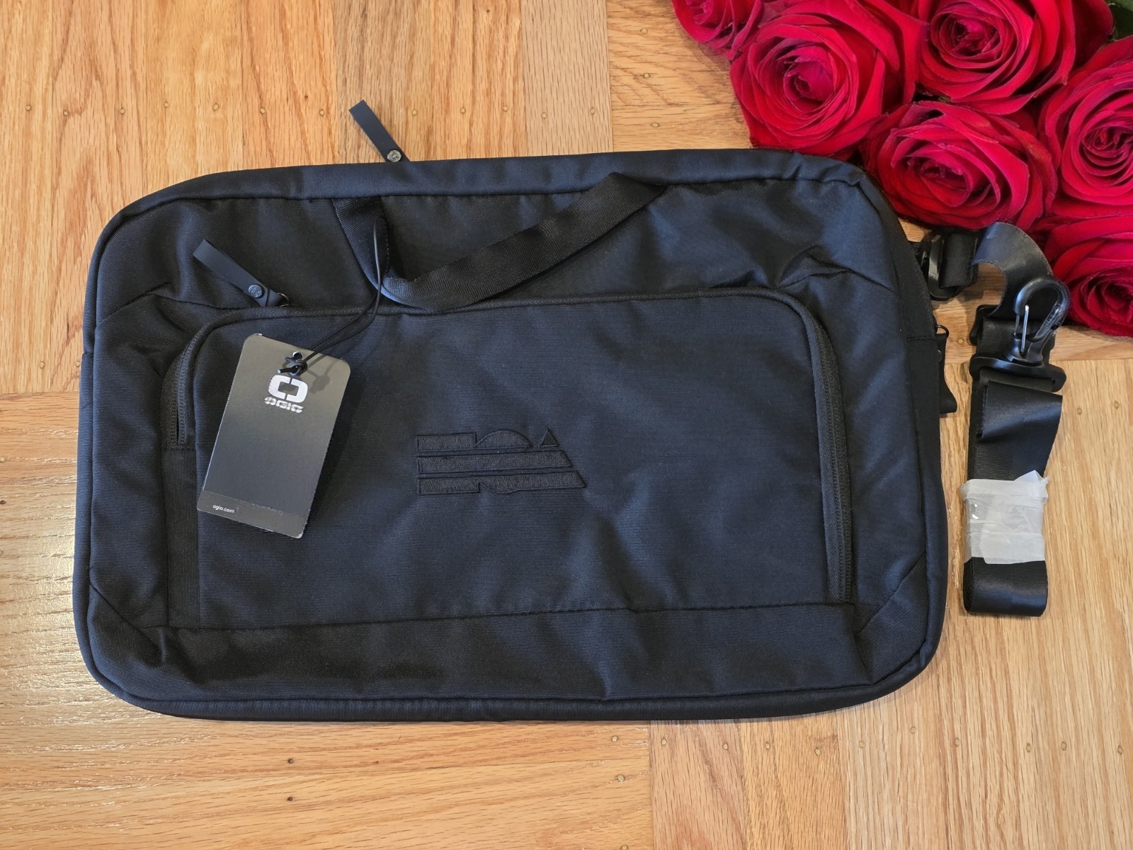 OGIO Messenger 17" Laptop Bag Tech Briefcase Black w/ Embroidered EA Sports Logo