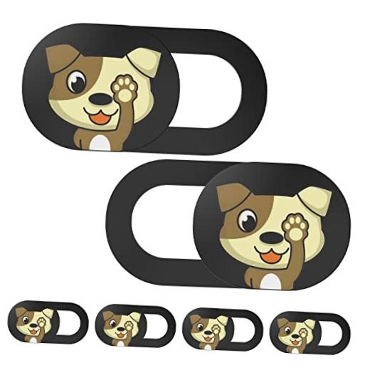 Cute Laptop Camera Cover Slide,6 Packs Ultra-Thin Webcam Cover Blocker Dog