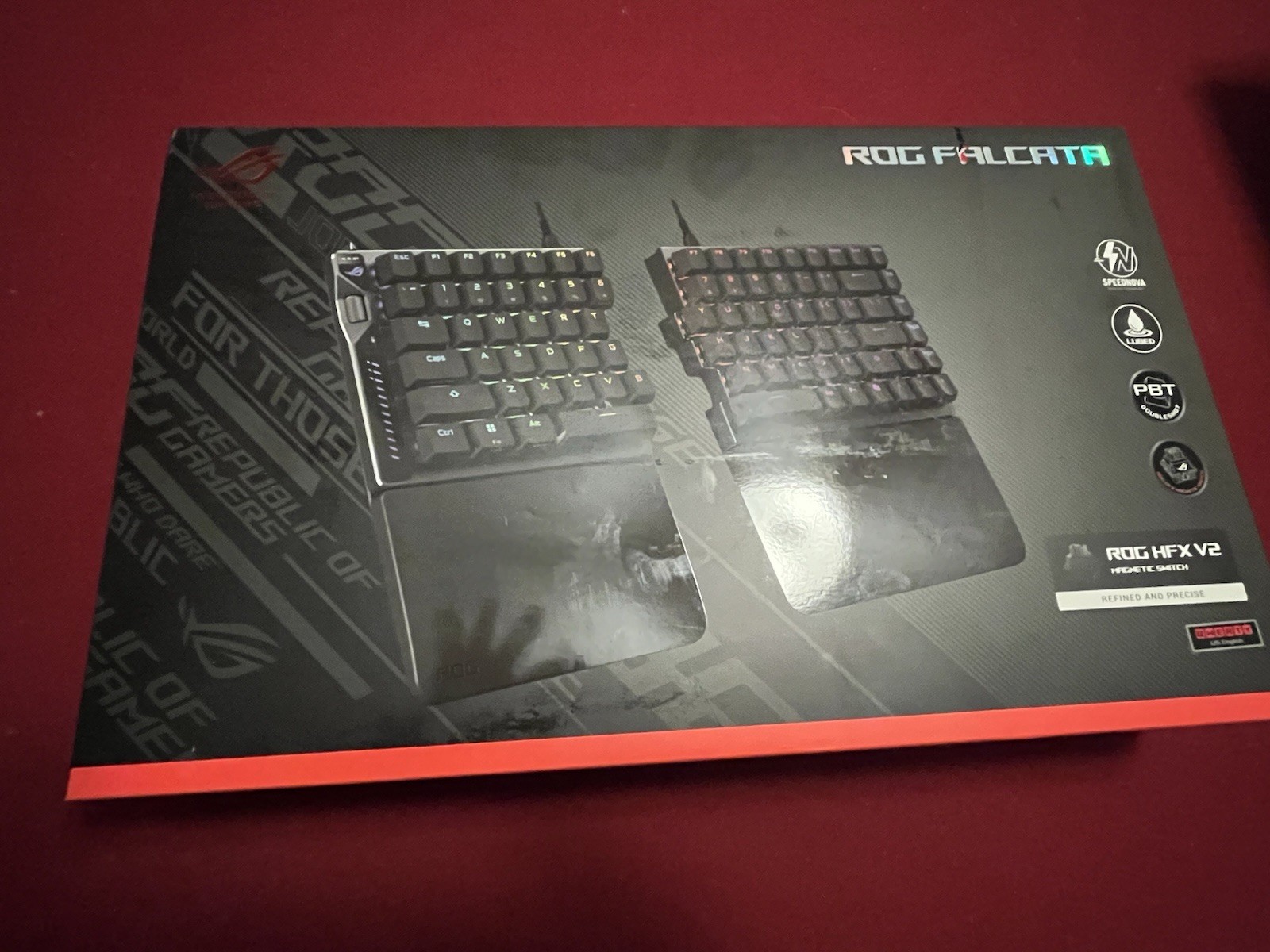 ASUS - ROG Falcata 75% Wireless Magnetic Hall Effect Split Gaming Keyboard MINT
