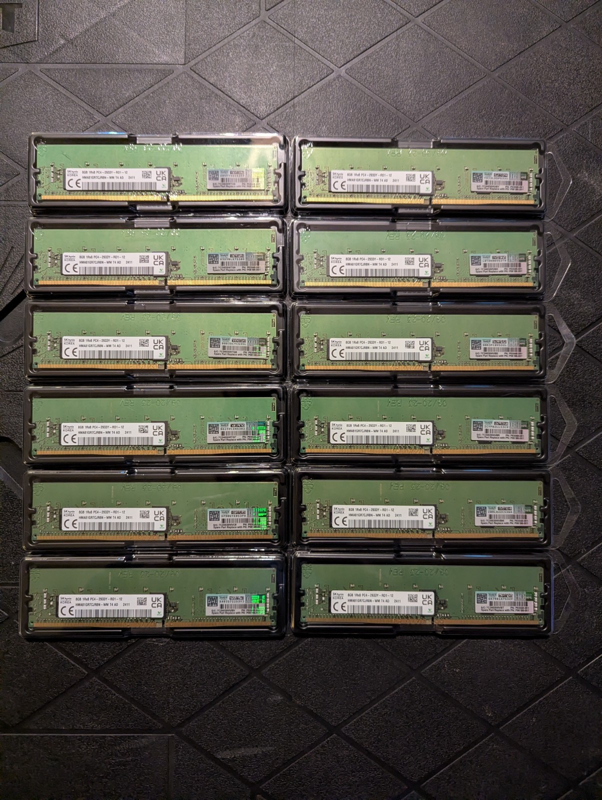 P03049-091 HPE SK Hynix 8GB 1RX8 PC4-2933Y-RD1-12 DDR4 SMART MEMORY P00918-B21