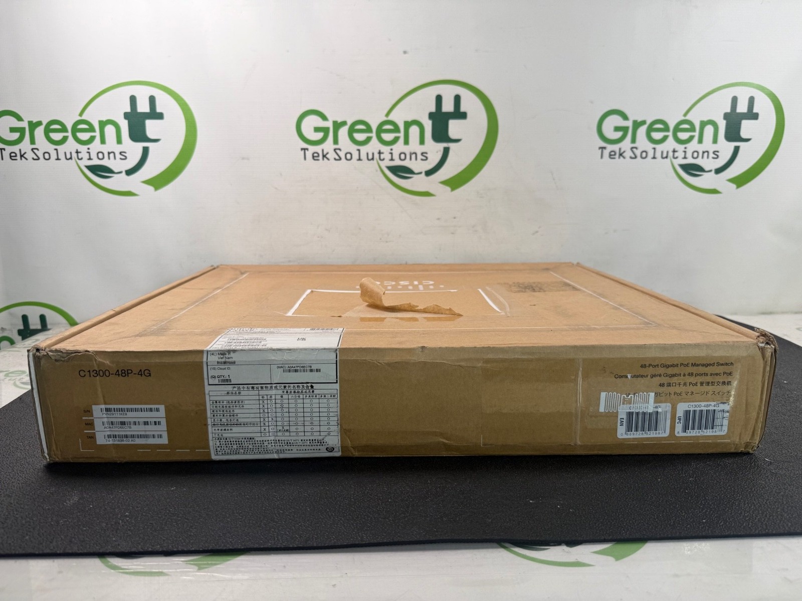 New Open Box Cisco Catalyst C1300-48P-4G 48-Port PoE Managed 4x10G SFP Switch