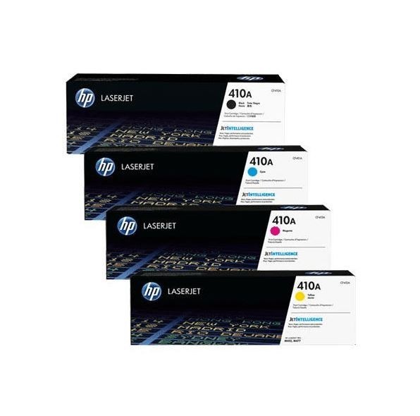 HP 410A Toner Set Compatible 4-Pack CF410A CF411A CF412A CF413A For M452 M477