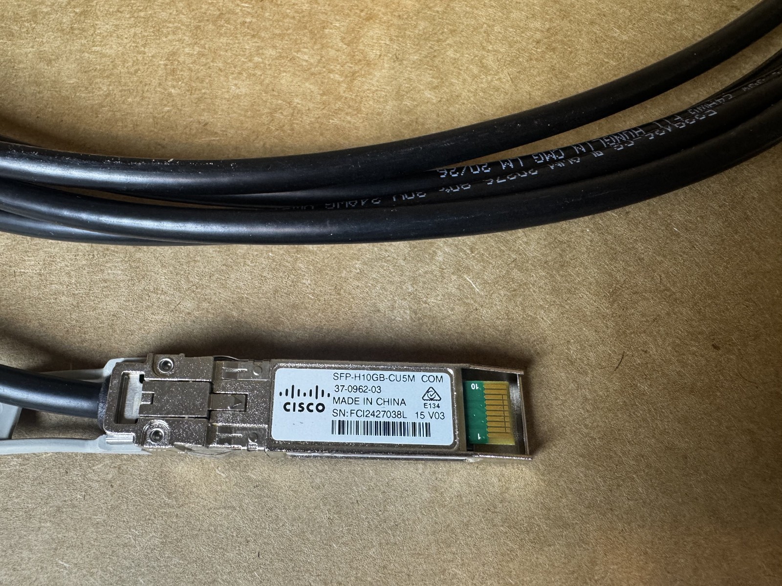 Cisco SFP-H10GB-CU5M  Genuine 10GBASE-CU SFP+ Cable 5M