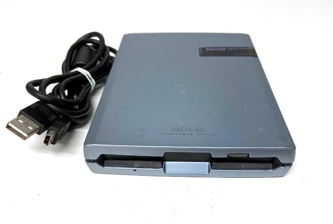 I-O DATA MOP2-U640P 640MB MO Magneto Optical Drive Electricity confirmed JAPAN