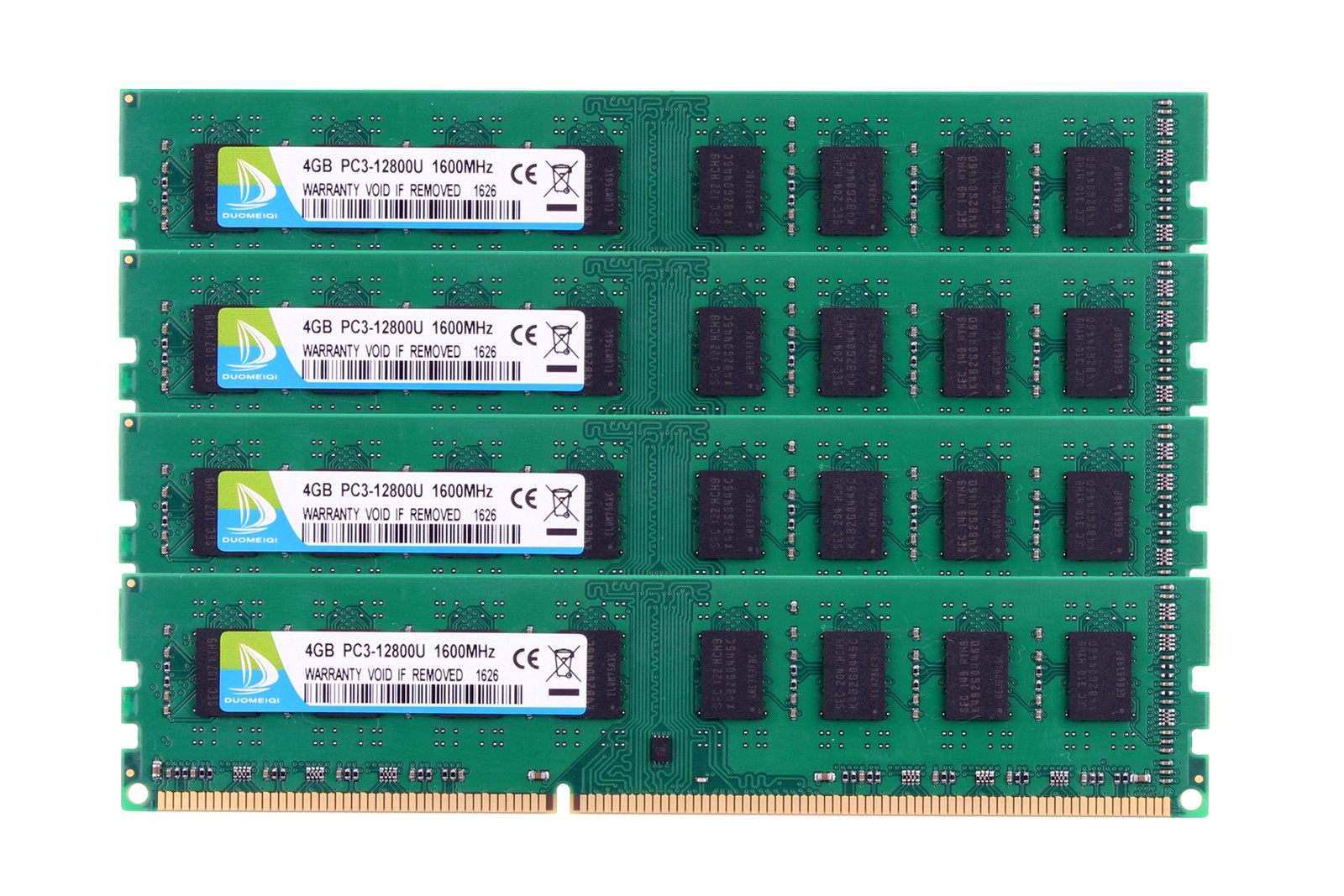 DMQ 16GB 4x 4GB DDR3 1600Mhz PC3-12800U DIMM Memory Desktop RAM For AMD AM3 AM3+