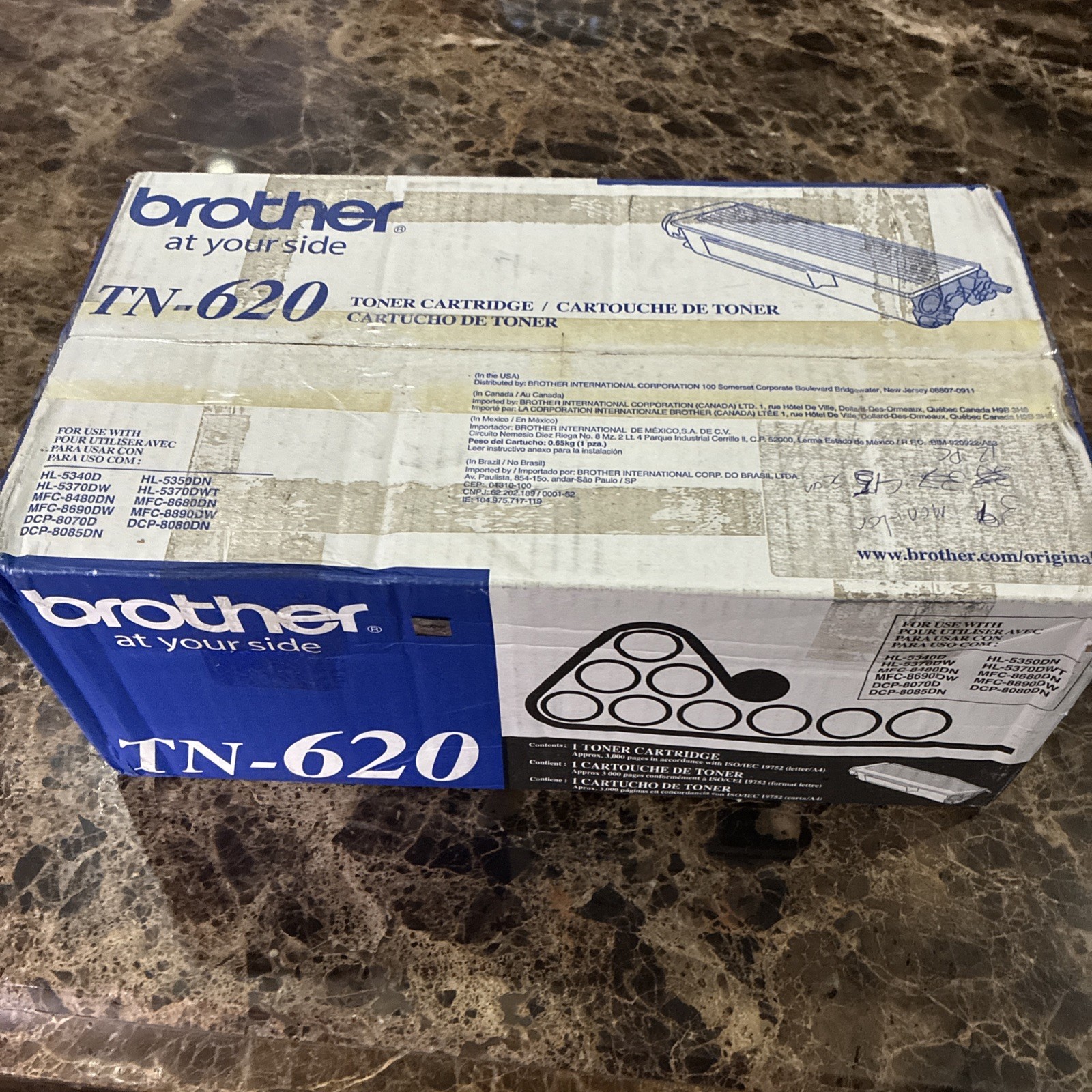 Genuine Brother TN-620 Toner Cartridge for HL-5340D MFC-8480DN - NEW SEALED