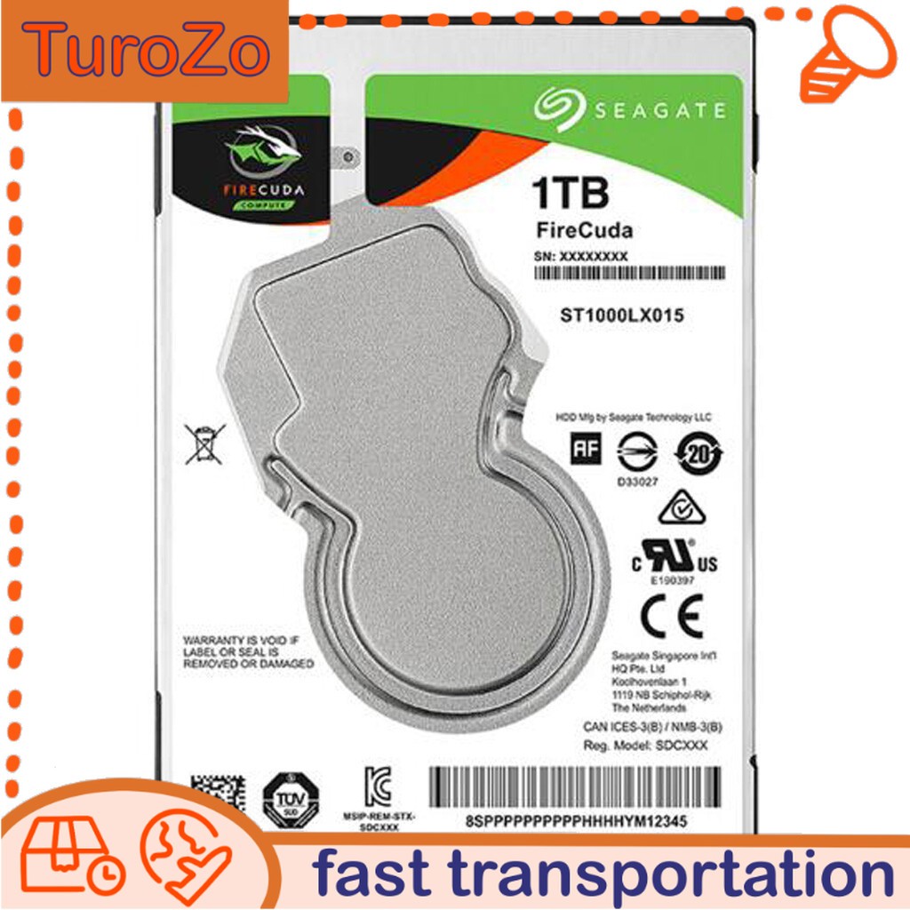 Seagate ST1000LX015 1TB 8GB NAND 128MB SATA 2.5" Laptop SSHD HDD Hard Drive
