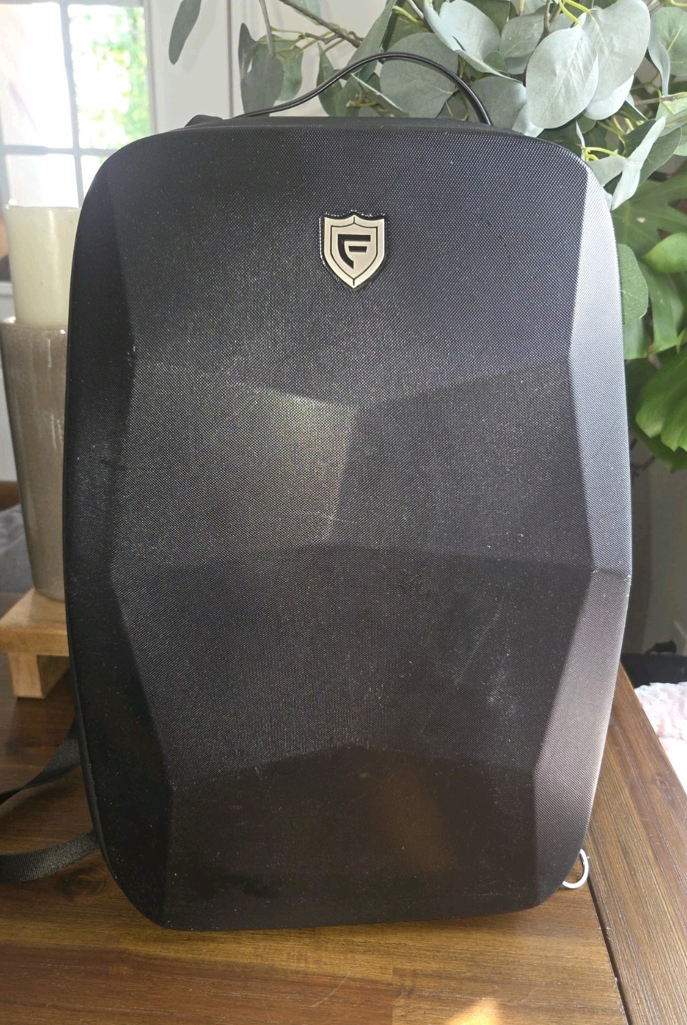 FENRUIEN Hardshell Expandable Laptop Backpack 17.3" Anti Theft Water Resistant