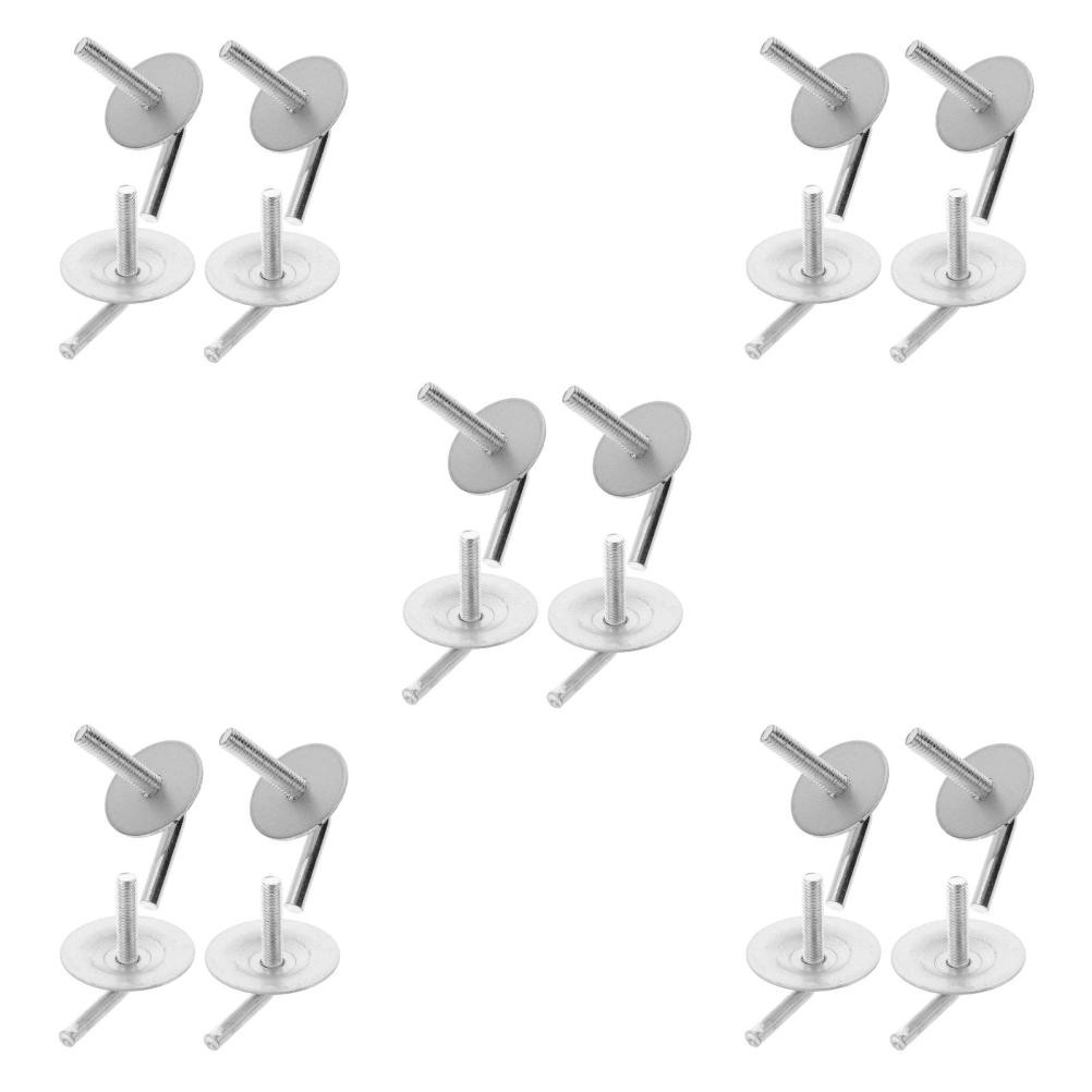 Silver Iron Fan Mounting Screw Set 20Pcs Household Fan Pedestal Bolts