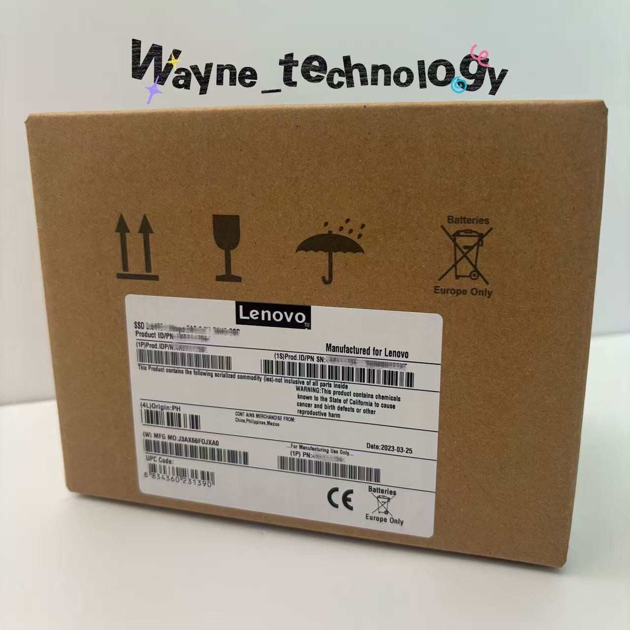 Lenovo 480GB ThinkSystem 02JG538 4XB7A17082 SATA 6Gb/s 3.5" Hot Swap SSD Drive