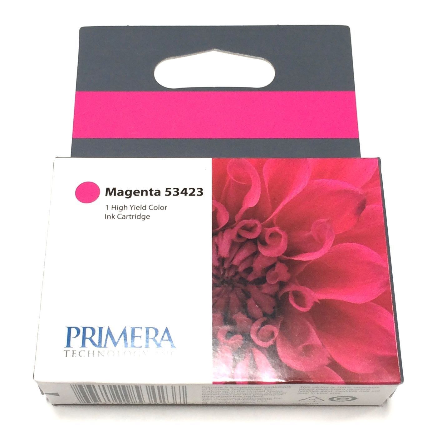 2 pk Primera 53423 High-Yield Magenta Ink Cartridge LX900 Color Label Printer
