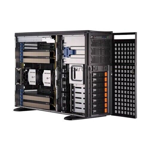Supermicro SYS-741GE-TNRT Server 8X3.5"(8XNVME) 2X2000W PSU Support CPU*2/GPU*4