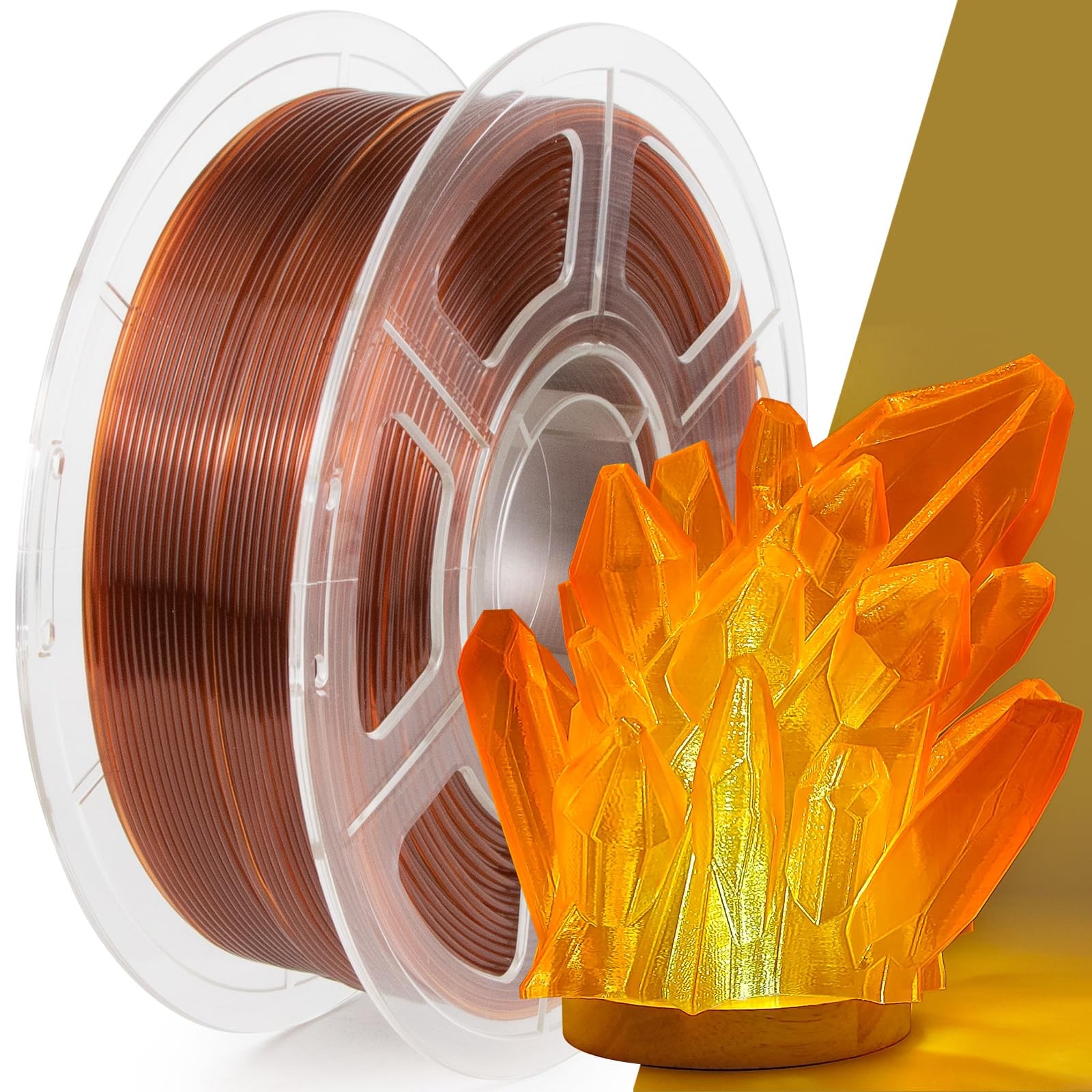 Iemai 3D Printer Filament, Transparent Brown, 1kg