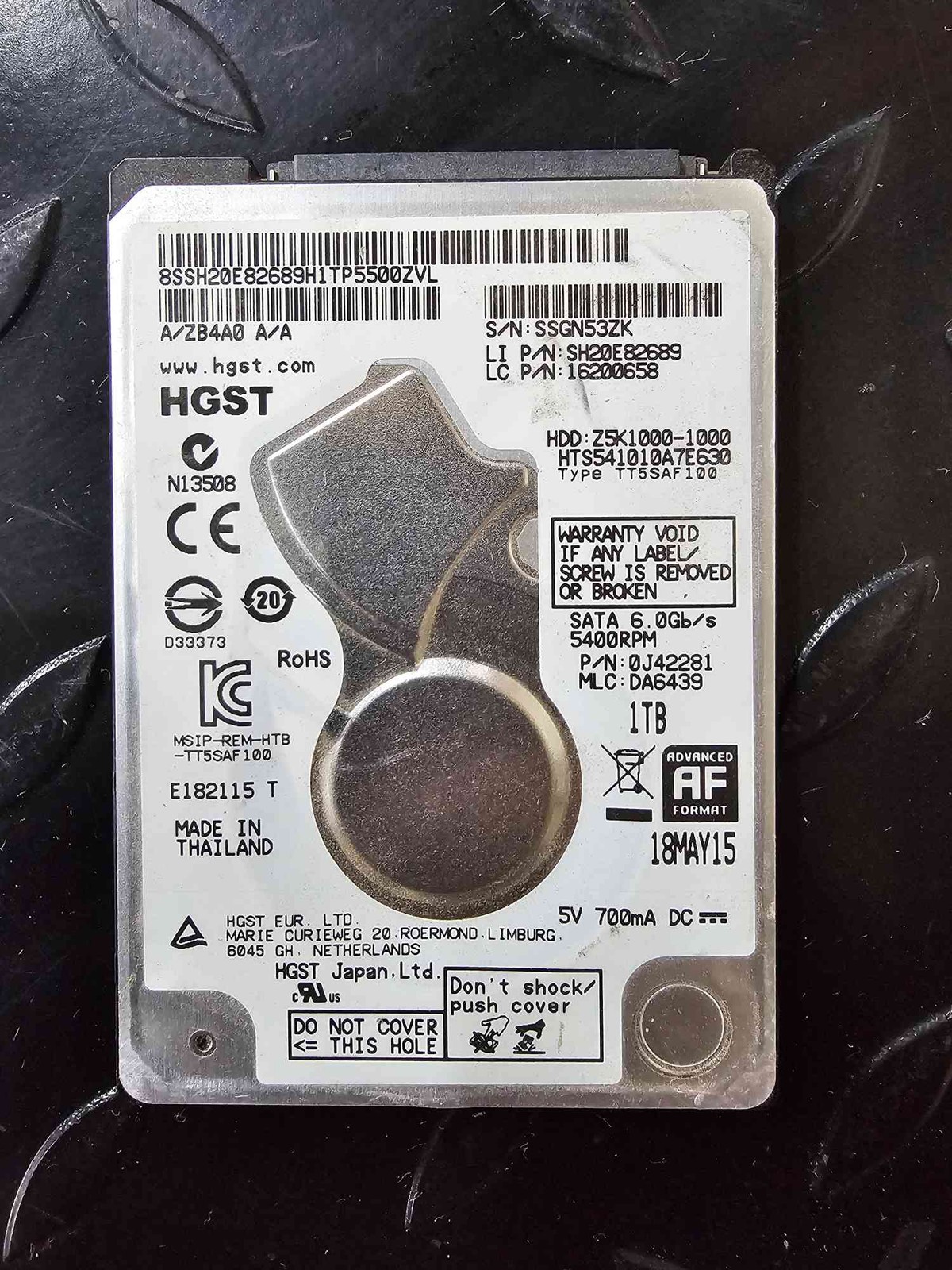 HGST HTS541010A7E630