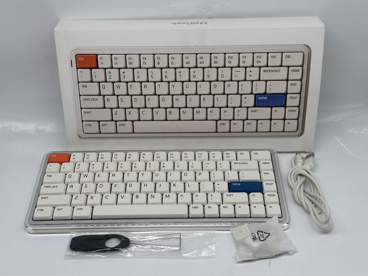 MelGeek O2 Wireless Low Profile Mechanical Quiet Keyboard - No Dongle