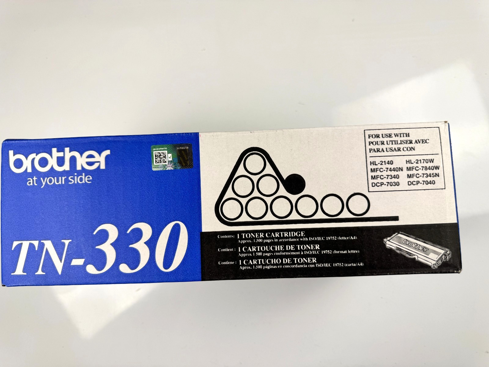 Brother TN330 Black Toner Cartridge TN-330 1,500 Pages Open Box Open Seal Unused