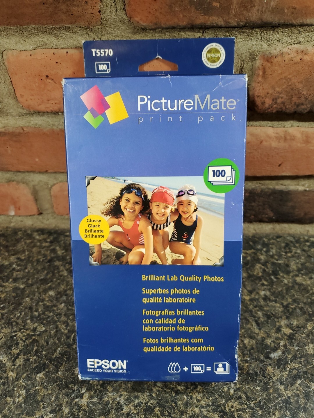 Epson Picture Mate Print Pack T5570 100 Pack Expired 2008 NEW Sealed
