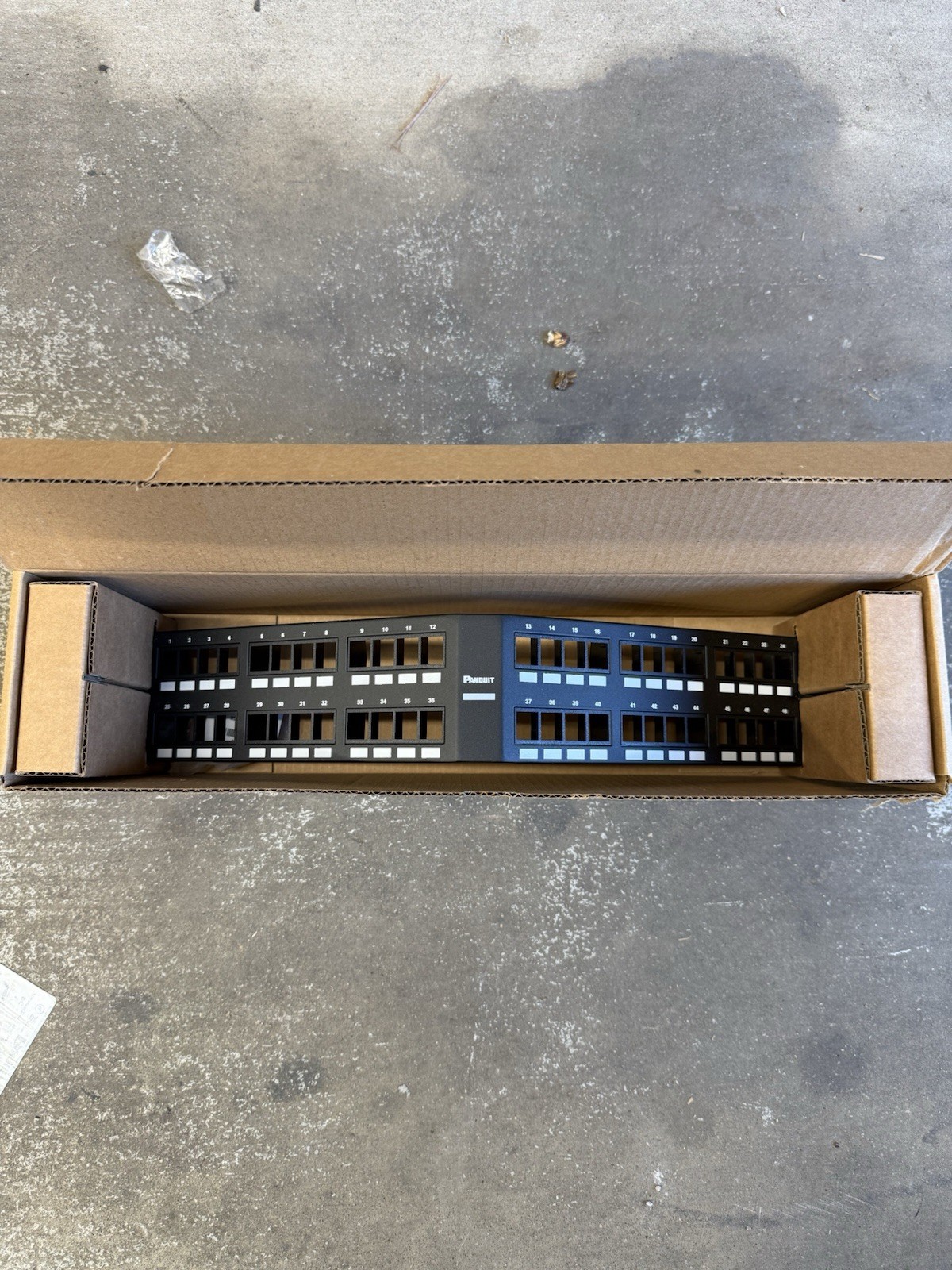 Lot of  5 Panduit - NKPPA48FMY  48-Port Modular Patch Panels