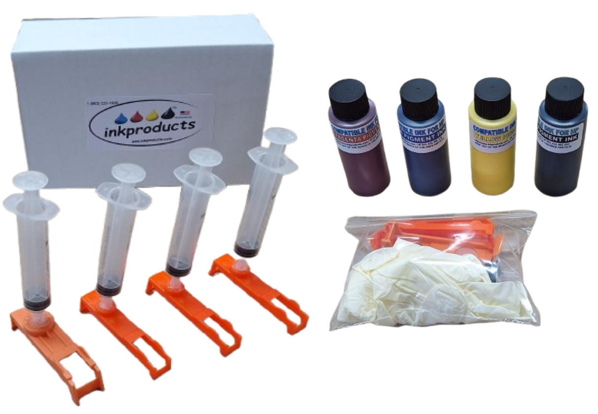 Ink Refill Kit For HP Pro 8122e, 8125e, 8128e, 8130e, 8135e, 8138e, 8139e