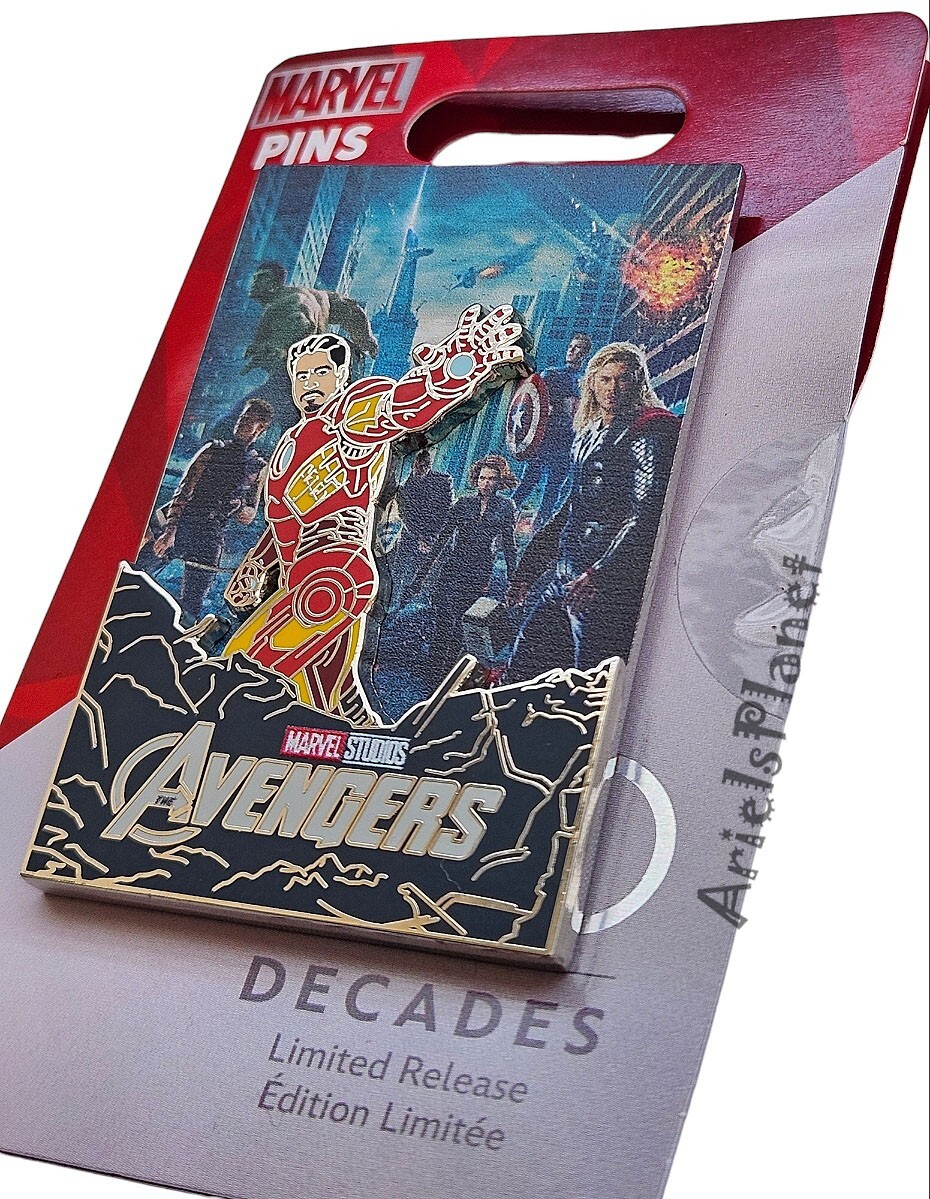Disney Parks Decades D100 Marvel Avengers Iron Man Limited Release Pin