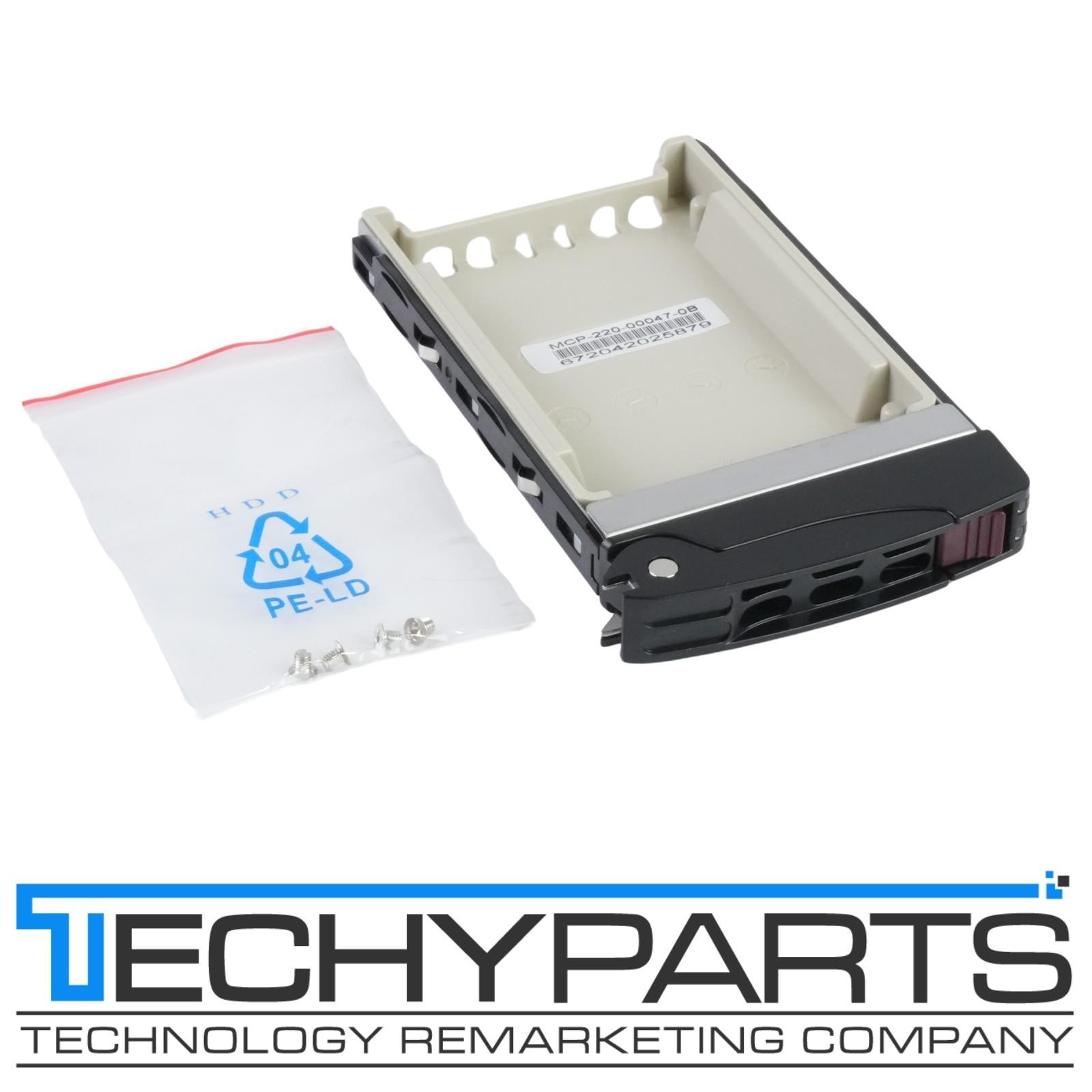 NEW Supermicro MCP-220-00047-0B Black (Gen 3) Hot-Swap 2.5" Drive Tray Caddy