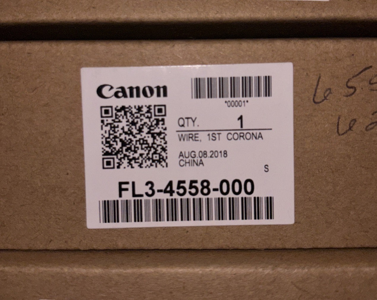 Genuine CANON FL3-4558-000 1ST CORONA WIRE OVP 6255 6555 NOS.