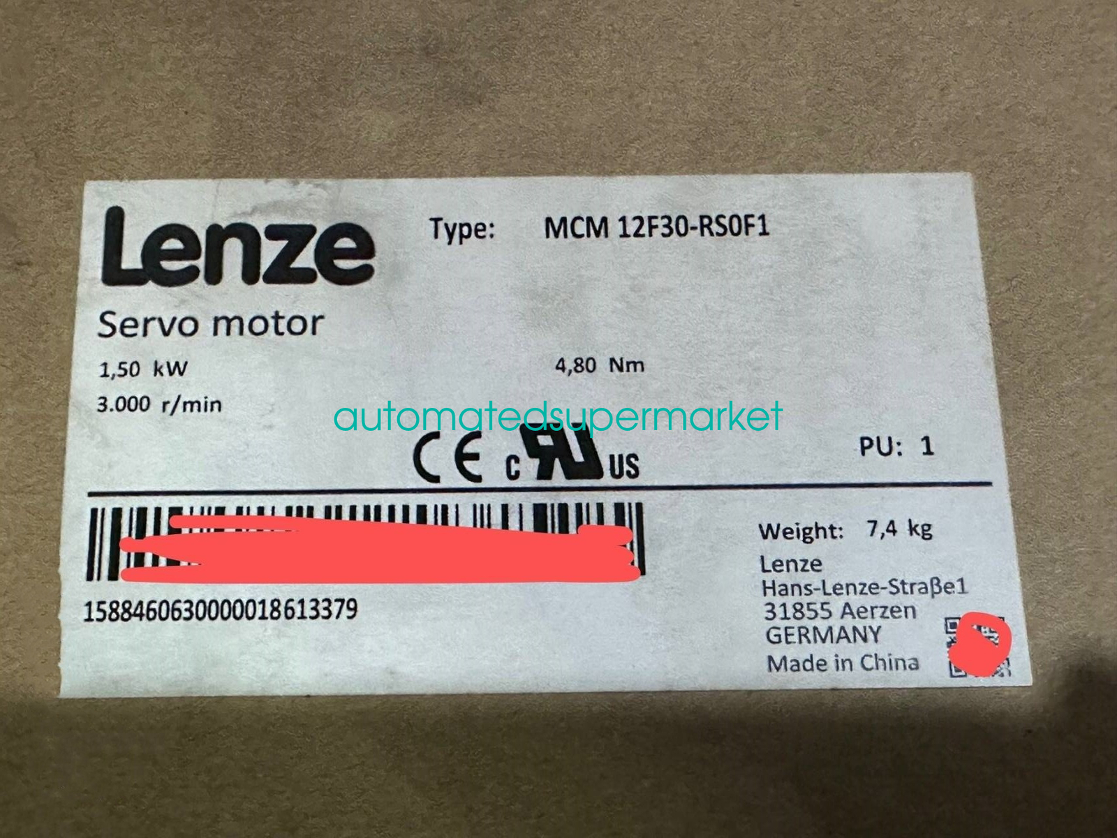 1PCS New MCM12F30-RS0F1 servo motor Shipping by DHL/FedEX