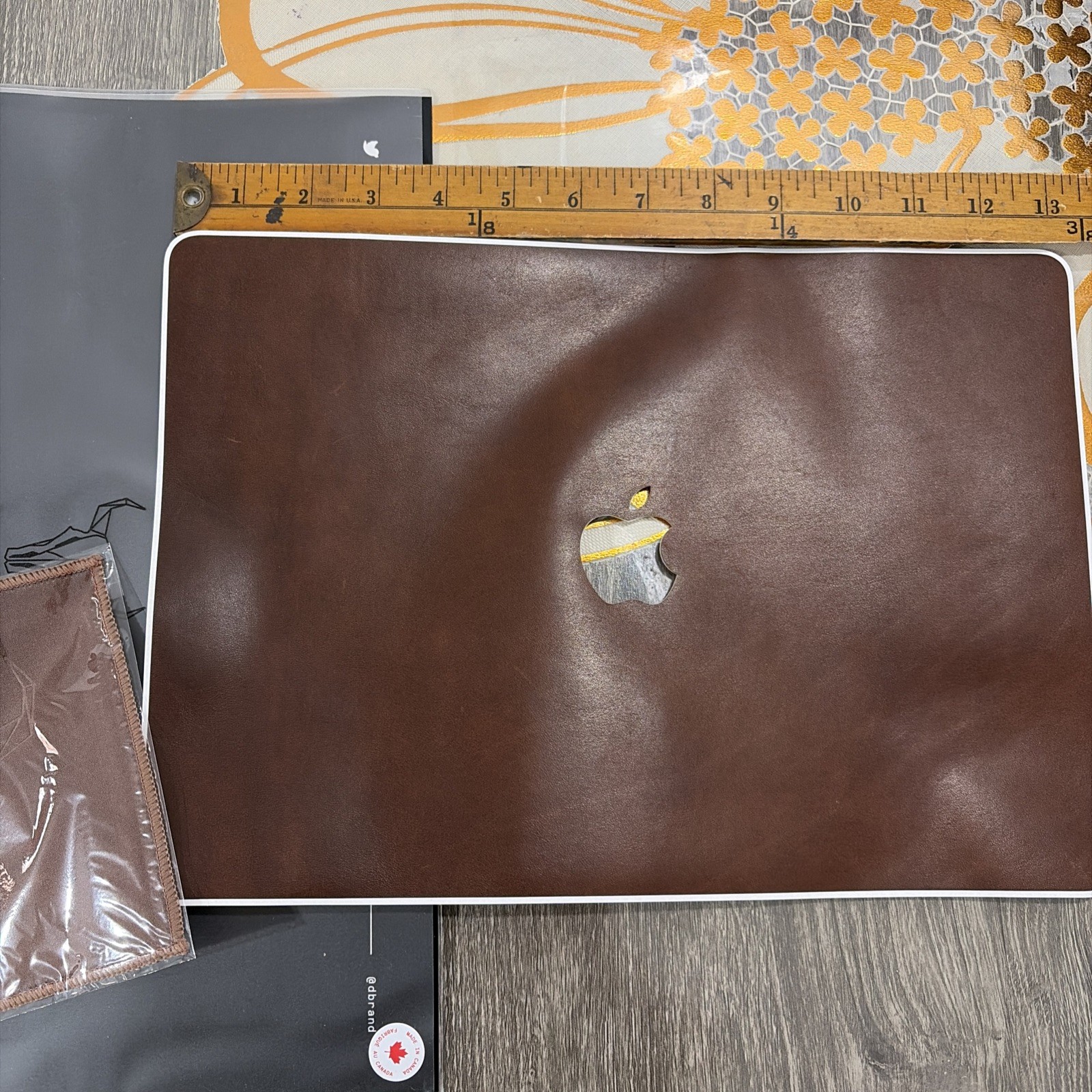 dbrand Genuine Leather Skin for MacBook Air 13 Inch with leather Balm 