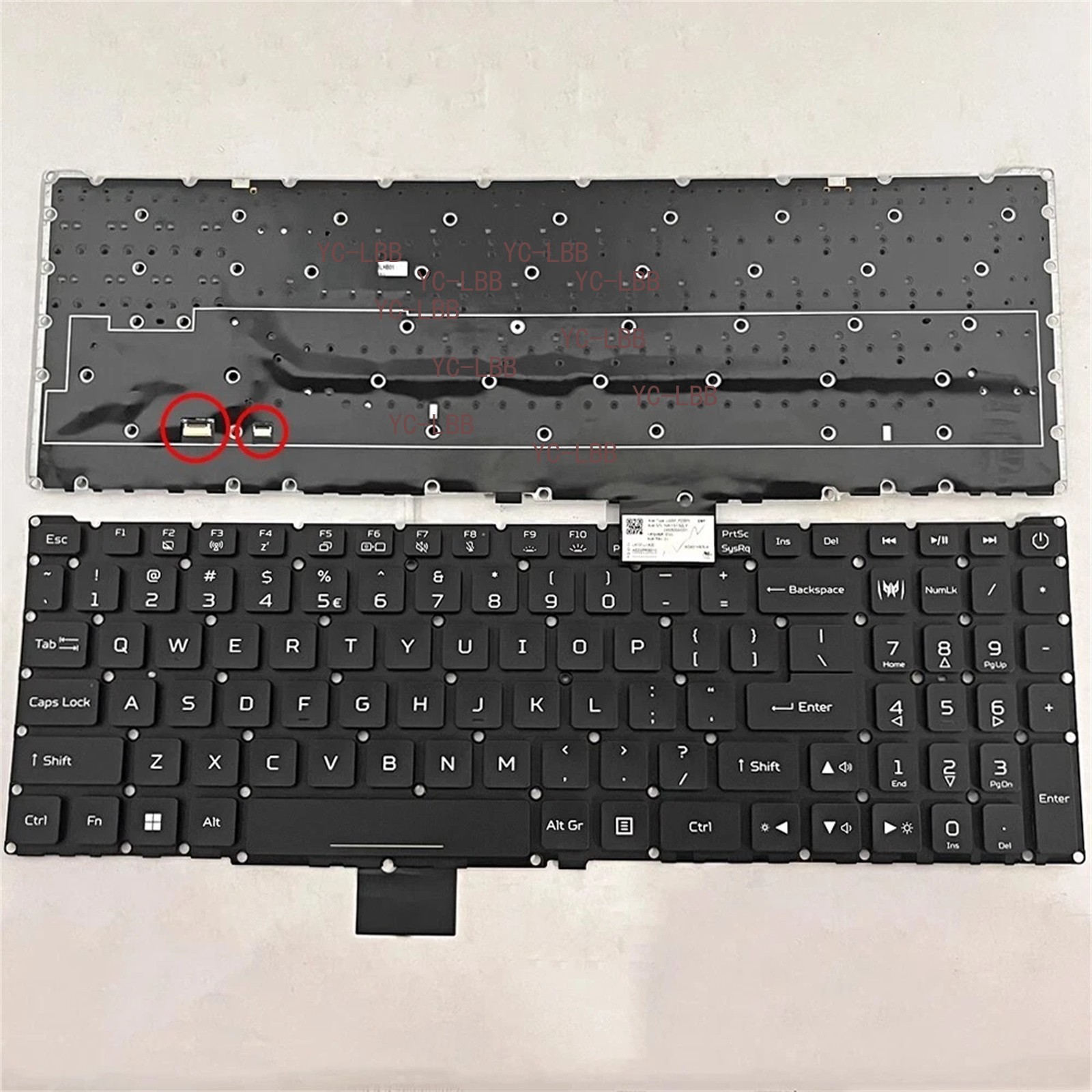 New US Keyboard for ACER PH18-71 PH18-71-75QG PH18-71-94F1 Per-key RGB Backlit