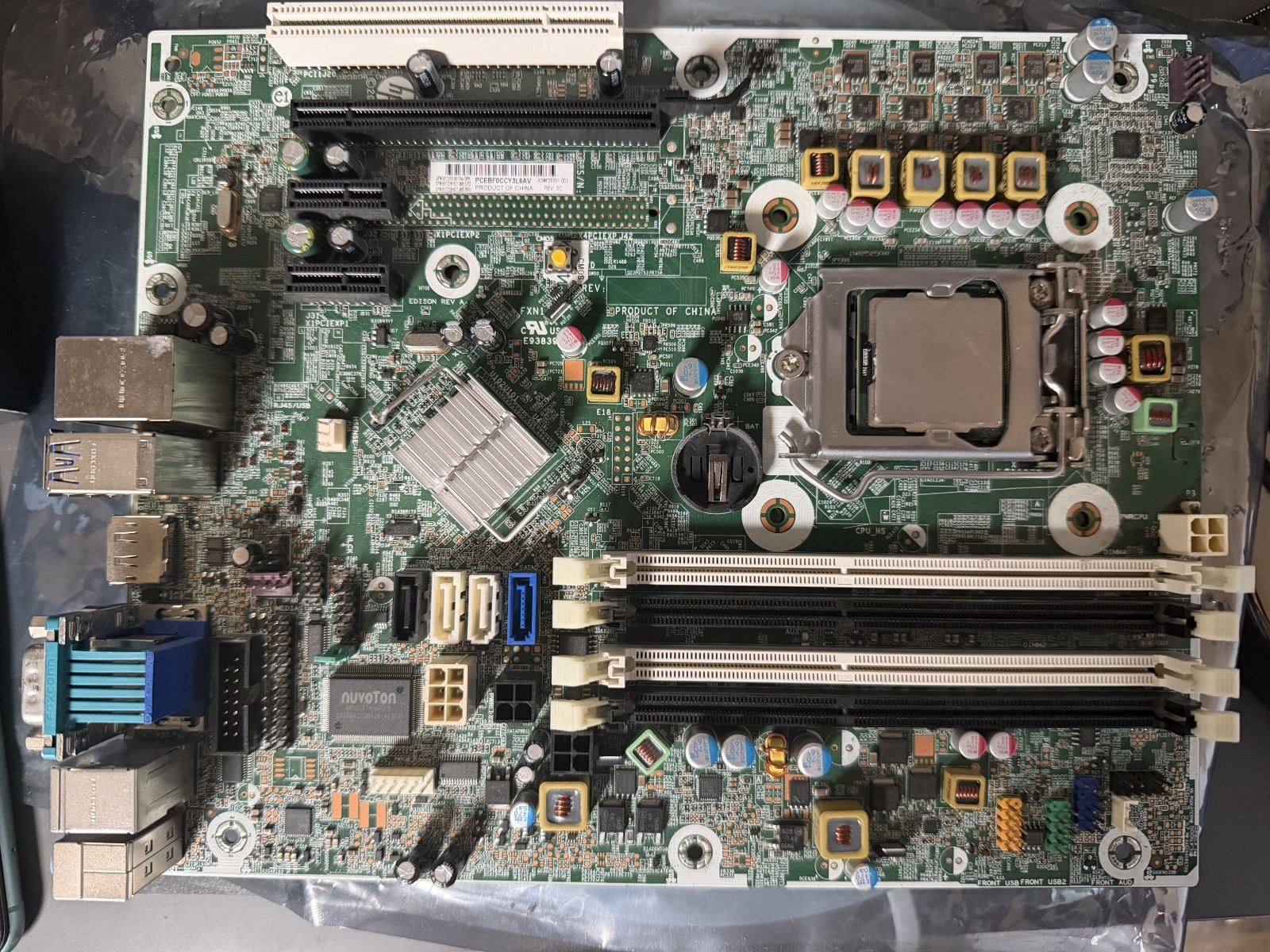 HP Pro 6300 SFF Motherboard 656961-001 LGA1155 DDR3 w/ Intel Core i3 CPU Tested