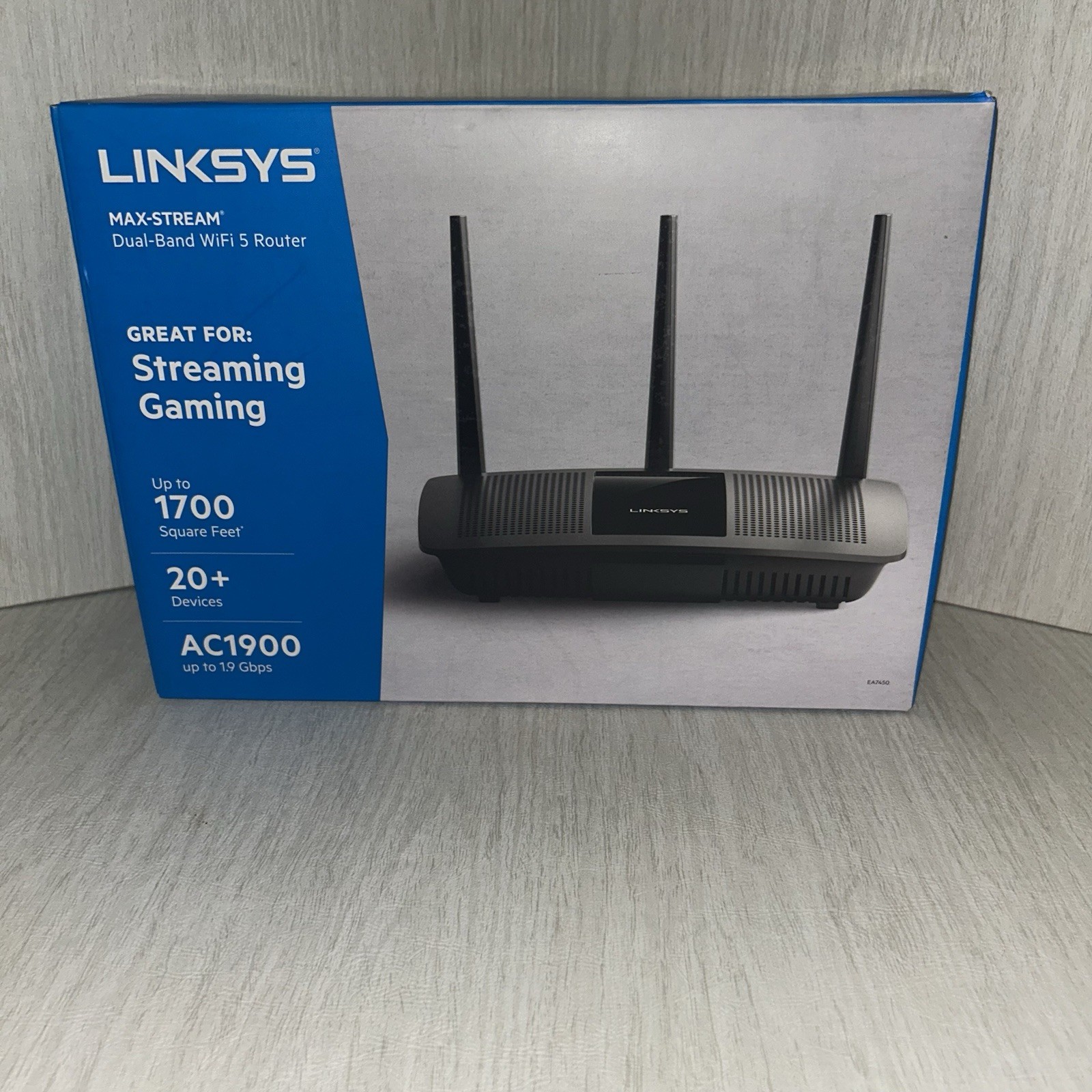 BRAND NEW Linksys EA7450 MAX-Stream AC1900 DualBand WIFI Router-Gaming/Streaming