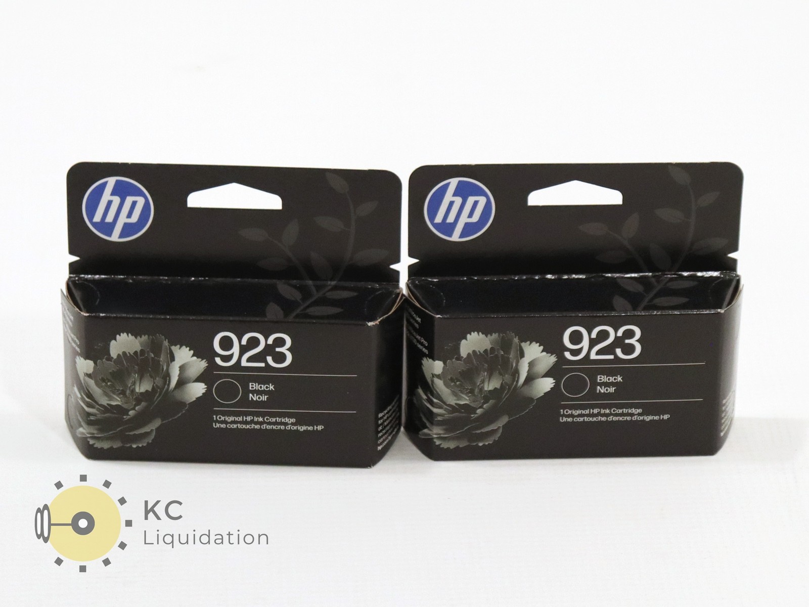 2x Lot Genuine HP 923 Black 4K0T3LN Ink Cartridges